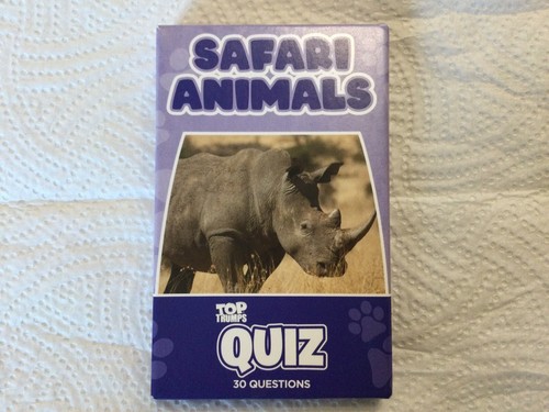 TOP TRUMPS  Quiz 30 Questions Safari Animals NEW In Box - Picture 1 of 2