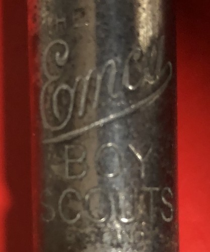 Vintage Emca Boy Scout 82mm general Service Whistle - Stepped Cap Circa 1940's - Picture 4 of 4