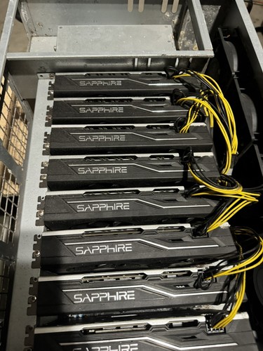 octominer x8 With 8 Sapphire Graphics Cards - Bild 2 von 9