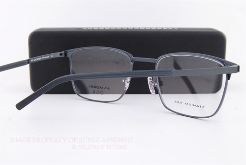 New MOREL OGA Eyeglass Frames 10182O BG13 Blue/Grey Titanium made in France 55 - Picture 7 of 8