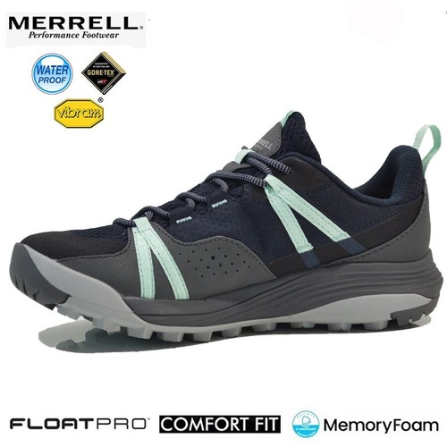 LADIES MERRELL HIKING BOOTS WATERPROOF GORETEX ANKLE WALKING TRAIL TREK TRAINERS - Picture 8 of 25
