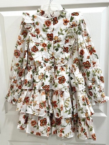 Janie and Jack Floral Tiered Ruffle Dress Size 7 years - Picture 9 of 17