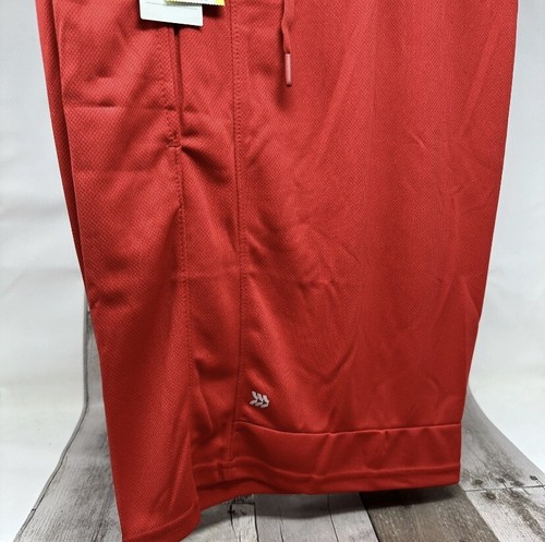 Mens Mesh Shorts 8.5 - All in Motion Red XXL Quick Dry Side Pockets - Imagen 2 de 5