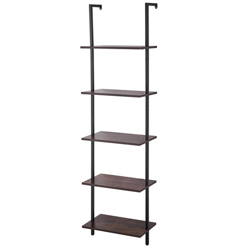 VEVOR Estantería de Pared 5 Niveles con Forma Tubo Cuadrado 480 x 300 x 1780 mm - Imagen 12 de 12
