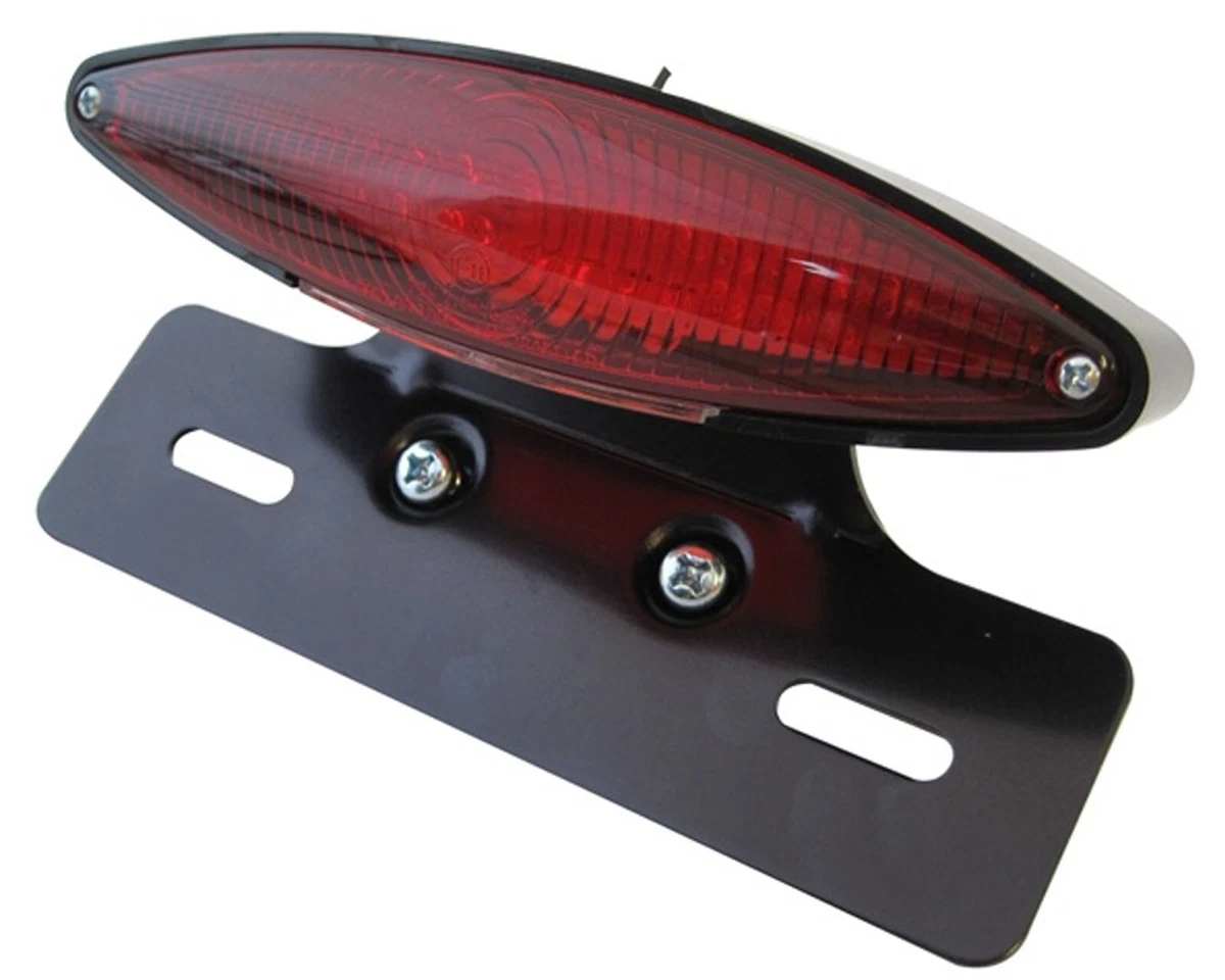 Motorcycle Tail Light LED Rear Stop Lamp with Number Licence Plate