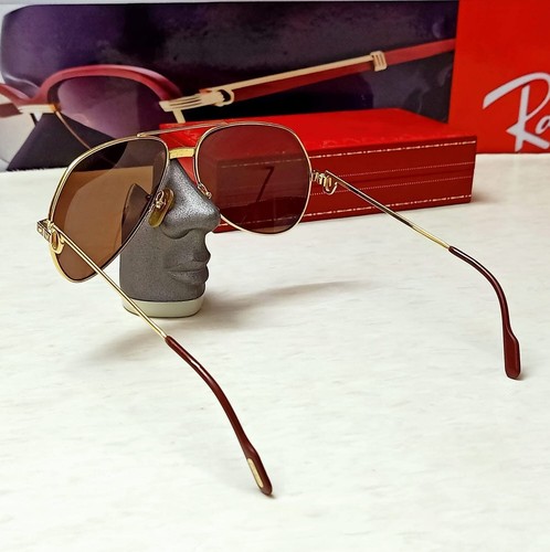 Cartier Vintage Large Vendome Santos Sunglasses with Box, 1980 - Picture 20 of 20