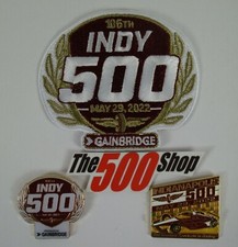 2022 Indianapolis 500 106TH Running Collector Event & Car Mount Lapel Pins Patch