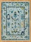 Oushak hand knotted rug boho home decor custom handmade rug traditional carpet.