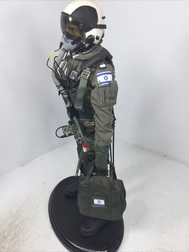 1/6 CUSTOM BUILD IDF ISRAELI AIR FORCE F-16i « SUFA » PILOTE DE CHASSE MODERNE + STAND - Photo 11/24