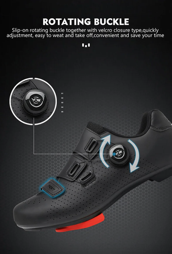 Zapatos de bicicleta de ciclismo botines carreras de carretera para hombre 8 EU 40 SPD-SL botines rojos para mujer 9 - Imagen 8 de 12
