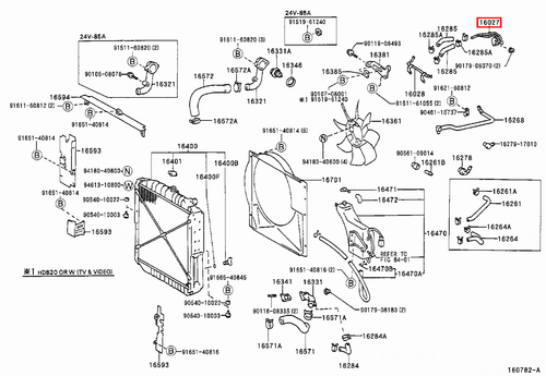Genuine Toyota LandCruiser 80 79 78 Series HDJ 1HD 4.2 Diesel Turbo Water Pipe - Picture 22 of 22