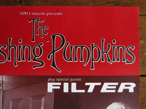 SMASHING PUMPKINS ~ 1996 UK VINTAGE TOUR POSTER! - Picture 9 of 12