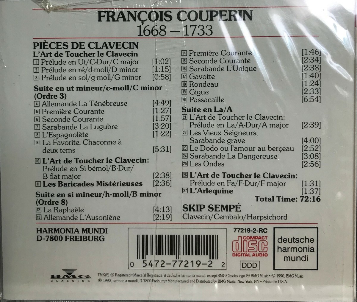LE CLAVECIN FRANCAIS 3アルバム LE CLAVECIN FRANCAIS 3