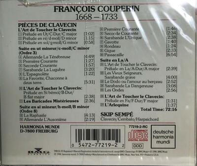 Francois Couperin: Pieces de Clavecin - Skip Sempe (CD 1990