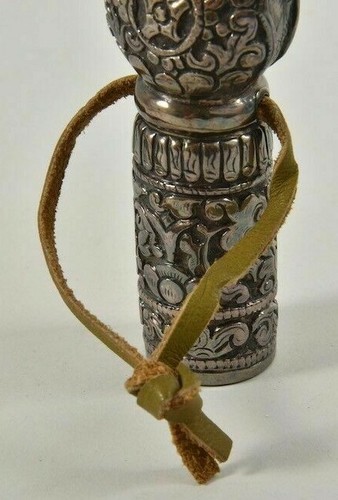 Stunning Large Vintage Tibetan/Himalayan Sterling Silver Stamp Seal - Picture 7 of 9