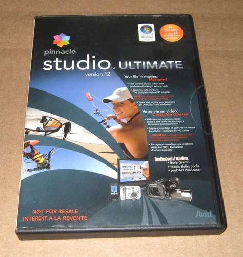 pinnacle studio ultimate 12 *NOT FOR RESALE* version Video Editing Software NEW - Foto 1 di 6