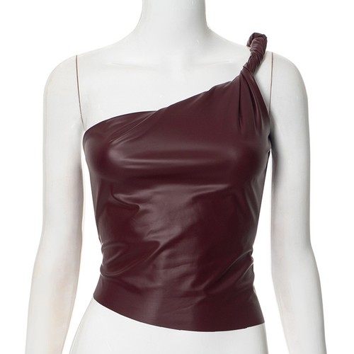 Women Tops Hot Tank Hemline Daily Wear Leather Clubwear Solid Color Waistcoat - Bild 12 von 35