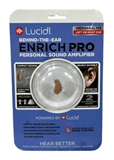 Lucid Audio Enrich Pro Behind-The-Ear Personal Sound Amplifier Left or Right Ear