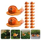 20 Stück realistische kleine Schnecken-Miniaturfiguren zum Selbermachen,