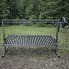 Iron Argentinian Style Santa Maria Grill - V Angle