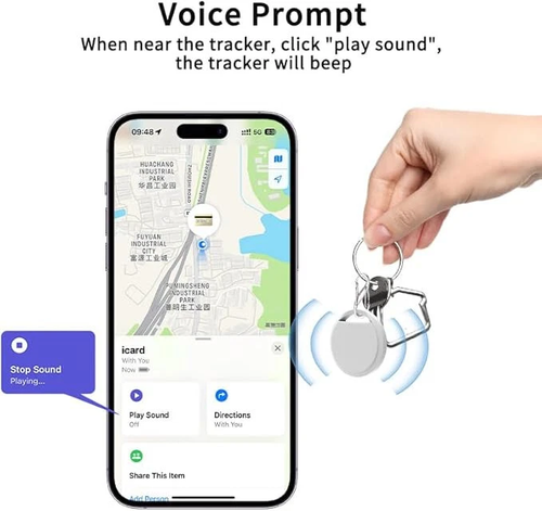 Global Smart Air Tags|4 pack for iPhone & iPad & Mac|"Find My" App|MFi Certified - Picture 4 of 16