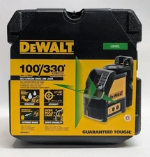 DeWalt DW088CG 100ft. Green Self-Leveling Cross Line Laser Level with Case