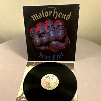 Motörhead Iron Fist Mercury 1982 12'' Black Vinyl LP Promo SRM-1-4042