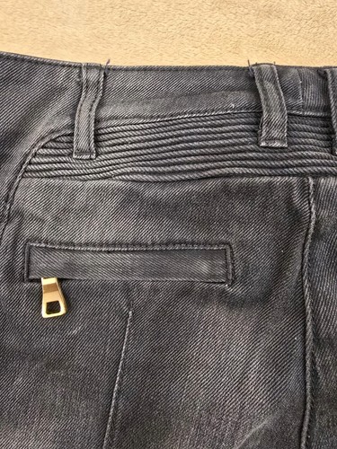Balmain Skinny Moto Jeans Gray Made In France 30x30 - Picture 12 of 14