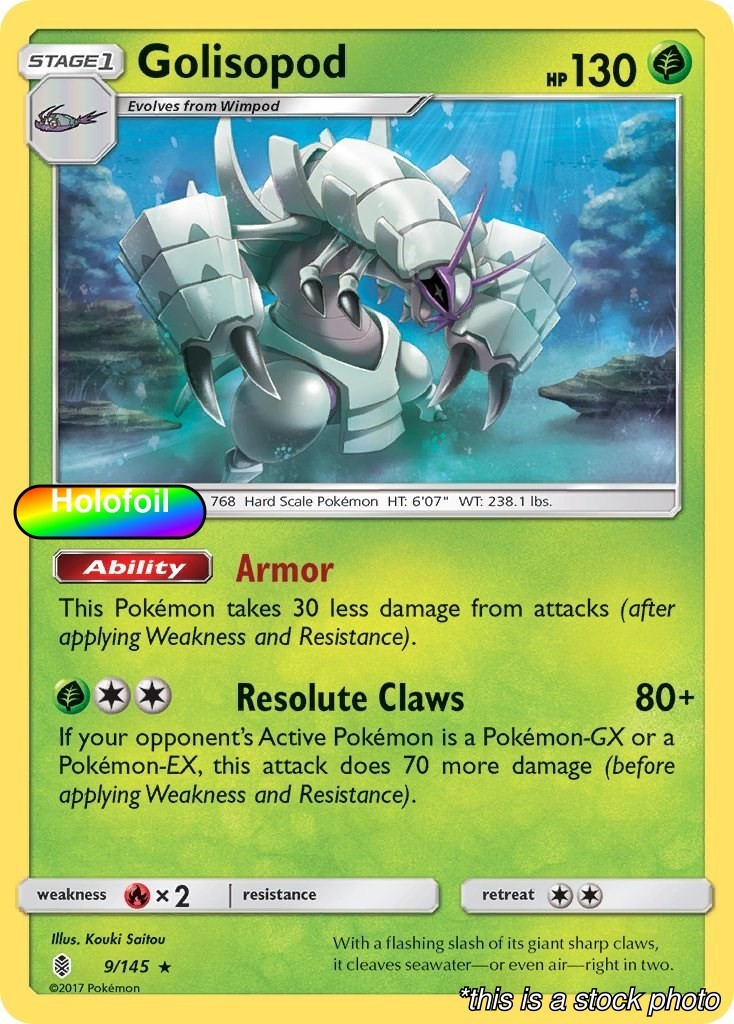 Holofoil - Golisopod - 9/145 - SM - Guardians Rising - NM