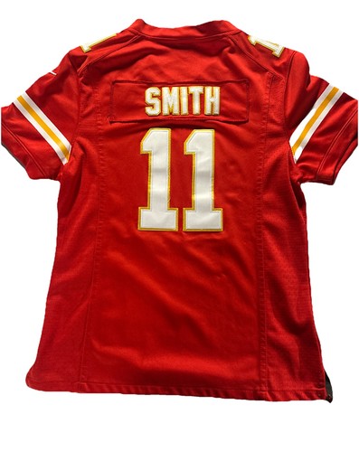 #11 Alex Smith Nike Red Kansas City KC Chiefs Jersey On Field Youth Large sewn - Picture 9 of 16