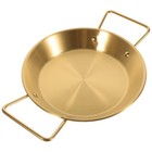 1pc Haushaltsbraten -Topf Binaural Edelstahl Pan Pasta Plate (golden)