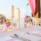 2 Sets Glass Taper Candle Holder: Candlestick - Clear