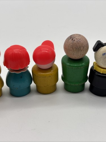 Lote De 7 Madera Fisher Price Little People De Colección - Imagen 6 de 7