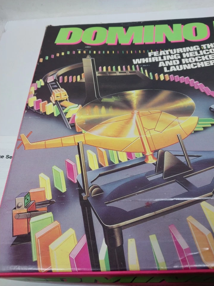 Domino Rally Delux Neon Vintage Game 1990 - Image 2 of 4