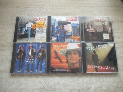 Tom Astor 6 CD Musik Sammlung Rollende Giganten + Hallo Freunde + Leben Pur + ..