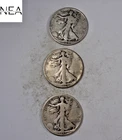 1923-S+1928-S+1929-S Walking Liberty Half Dollar Set/Lot ~ Fine F ~ ZHL16
