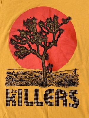 THE KILLERS JOSHUA TREE BAND Shirt Yellow All size