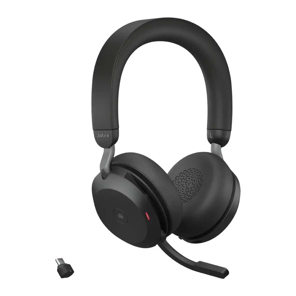 Jabra Evolve2 75 Wireless Headset - USB-C, Black, UC Stereo, Link 380/390a - NEW - Image 4 of 4