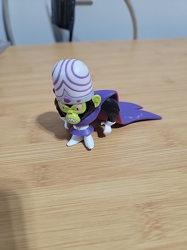 Vintage Powerpuff Girls Mojo Jojo Vinyl Action Figure Cartoon Network 2.5" Cape - Picture 4 of 5