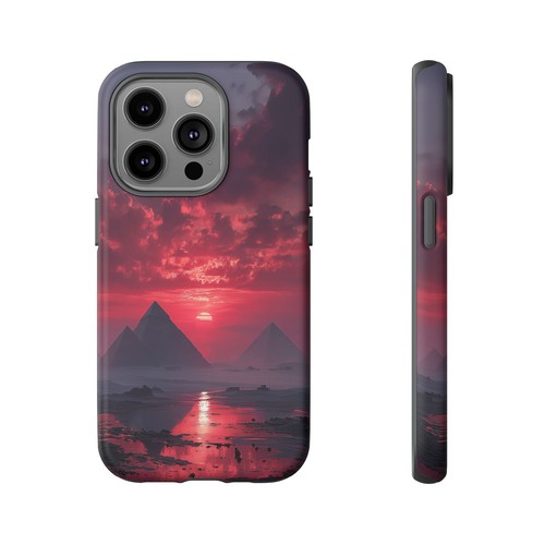 Egypt Pyramids Blood Red Sky Phone Case for iPhone, Samsung Galaxy, Pixel - 第 70/239 張圖片