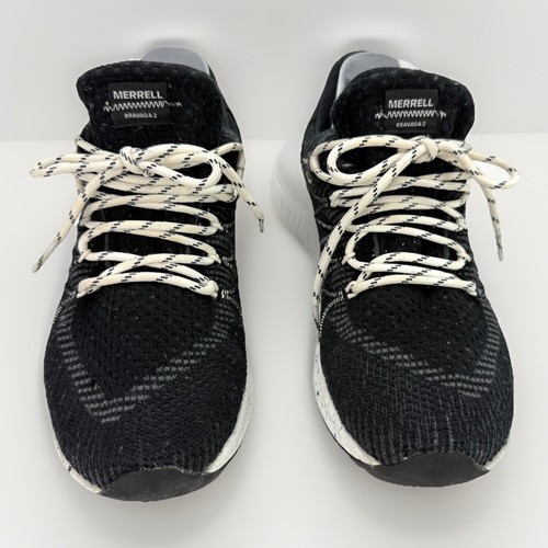 Merrell Womens Bravada 2 Trail Sneaker Sz 8 Black Lace Up Waterproof Hiking Grip - Picture 2 of 15