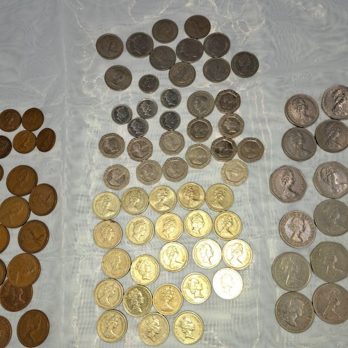 LARGE COLLECTION OF OLD COINS 110 ELIZABETH II D-G-REG-F.D. 1960s-1980s-1990s - Picture 4 of 8