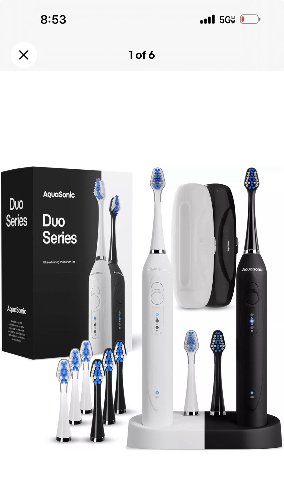 Whitening 40,000 VPM Wireless Charging Electric ToothBrushes