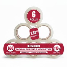 Tape King Clear Packing Tape 110 Yards Per Roll 6 Rolls 1.88 Inch Wide ...