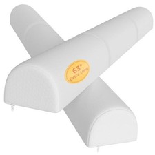 Extra Long Bed Bumpers for Toddlers Baby Foam Bed Guard Rail 63" White 2 Pack