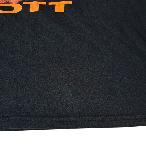 Travis Scott Flames Fire Black Men's Tee T-Shirt Size SMALL - 100% Cotton - Picture 7 of 10