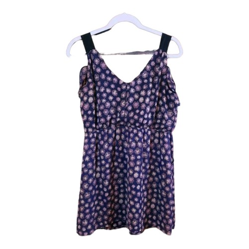 Peppermint Sleeveless V-neck Ruffled Floral Mini Dress Summer Casual Women's S - Picture 4 of 6