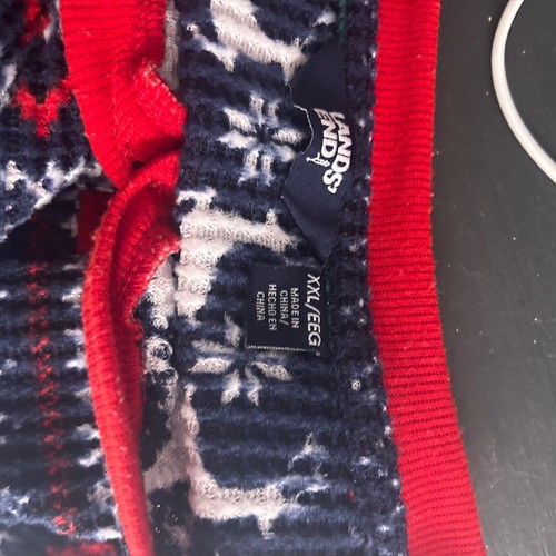 Lands End Womens Thermal Pajama Set Size XXL Christmas Reindeer Winter Cozy Soft - Picture 13 of 21