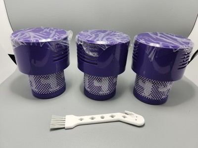  3 Pack V10 Filters Replacement for Dyson V10 Absolute Animal Motorhead Washable