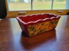 Nantucket Home Red Christmas Mini Loaf Pan Stoneware